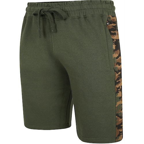 KAM Camouflage Jogging Shorts Khaki
